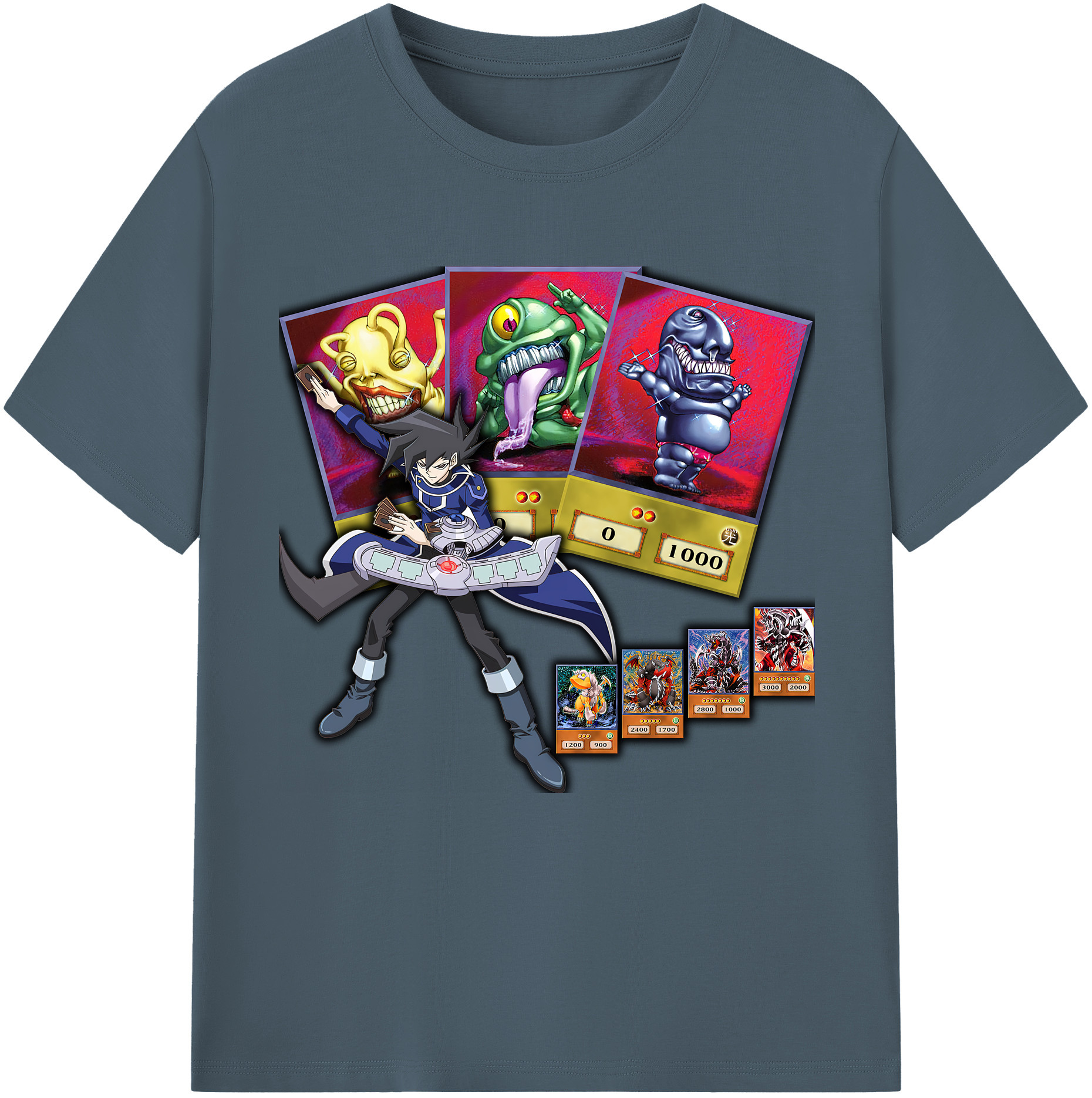 （画像用） 遊☆戯☆王 Yu-Gi-Oh! 綿100％半袖Tシャツ（フロントプリント）